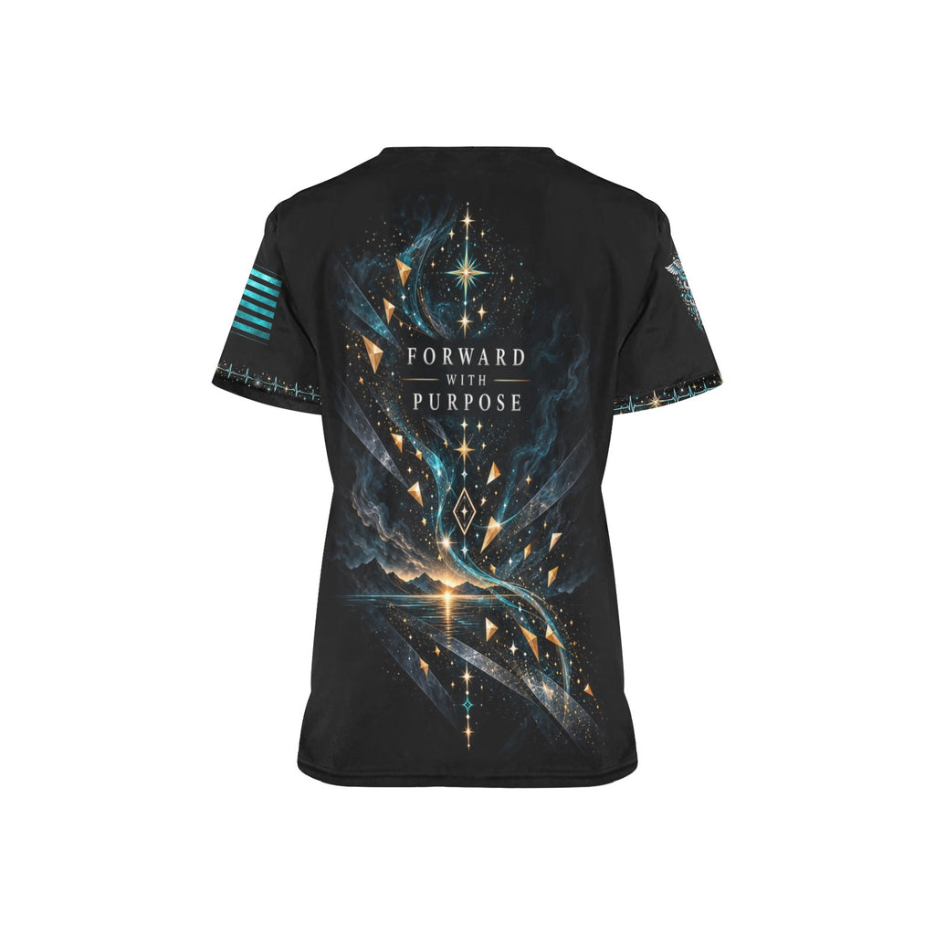 Next Chapter — Respiratory New Year's All-Over Print Scrub Top