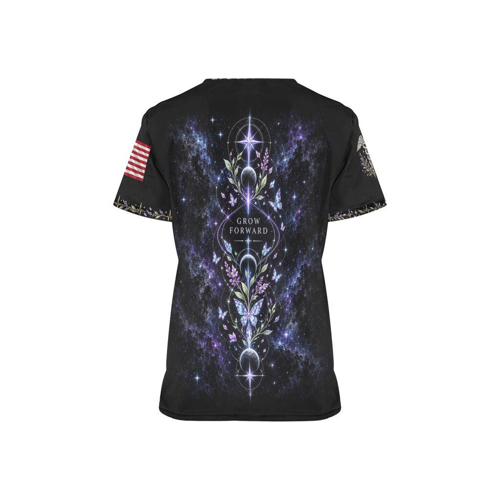 Wings of Renewal — Space Force Easter All-Over Print Scrub Top