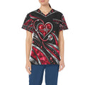 Ruby Pulse — Veteran Medical All-Over Print Scrub Top