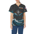 Service on the Tide — Coast Guard Veteran All-Over Print Scrub Top