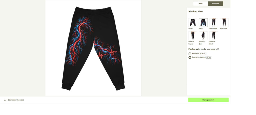 Vascular Medical Joggers — back supplier mockup