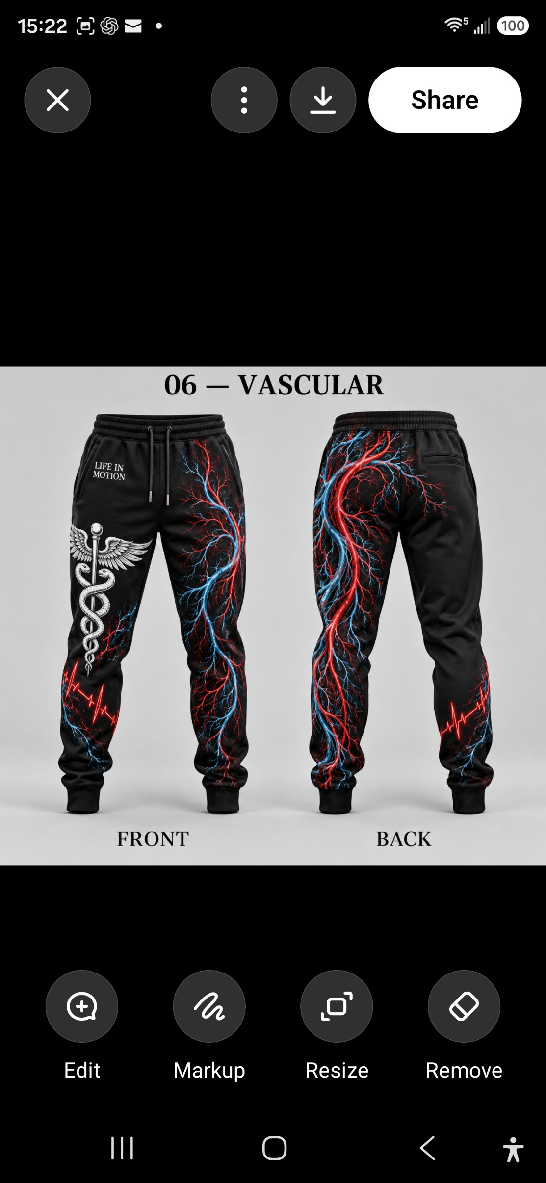 JG06 Vascular joggers concept reference
