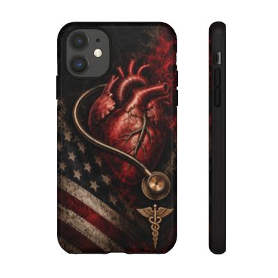 Actual Printify Crimson Signal glossy case: iPhone 11; model-specific camera and full medical emblem clearance reviewed