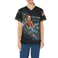 Holiday Crew — Coast Guard Christmas All-Over Print Scrub Top
