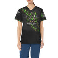 Shamrock Watch — Army St. Patrick's Day All-Over Print Scrub Top