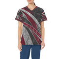 Courage Woven — Marine Corps Veteran All-Over Print Scrub Top