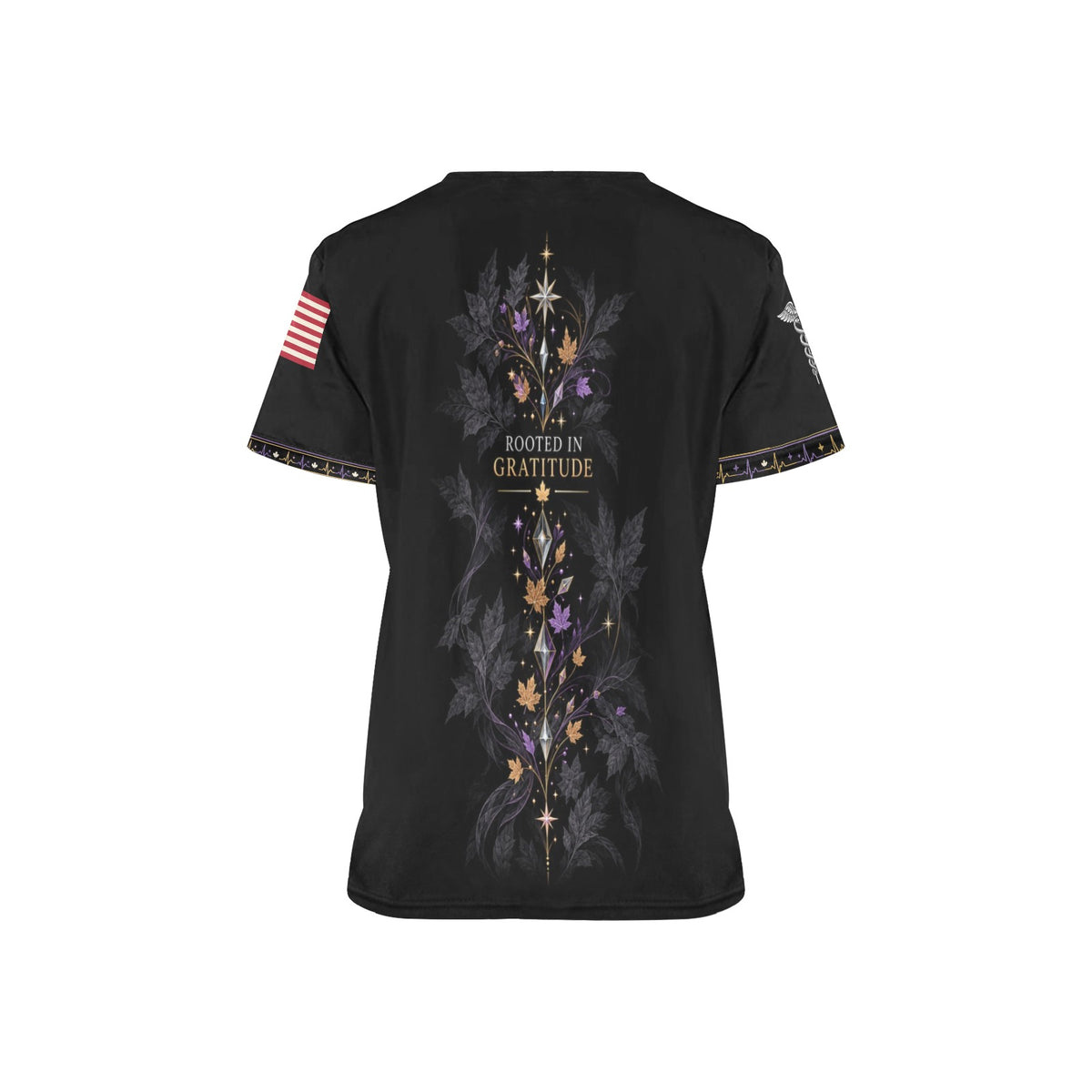 Roots of Gratitude — Medical Thanksgiving All-Over Print Scrub Top