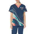 Coral Resolve — Coast Guard Veteran All-Over Print Scrub Top