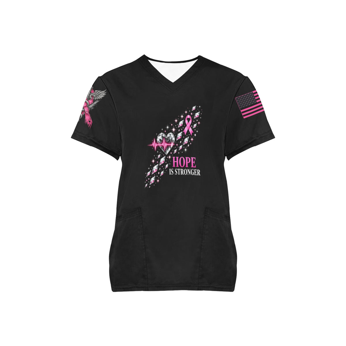 Hope Is Stronger — All-Over Print Scrub Top