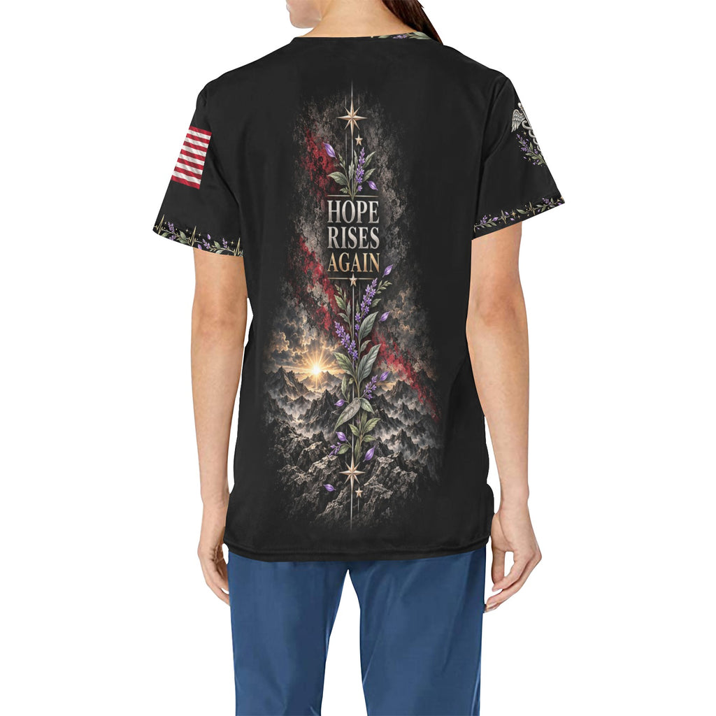 Renewed Resolve — Marine Corps Easter All-Over Print Scrub Top