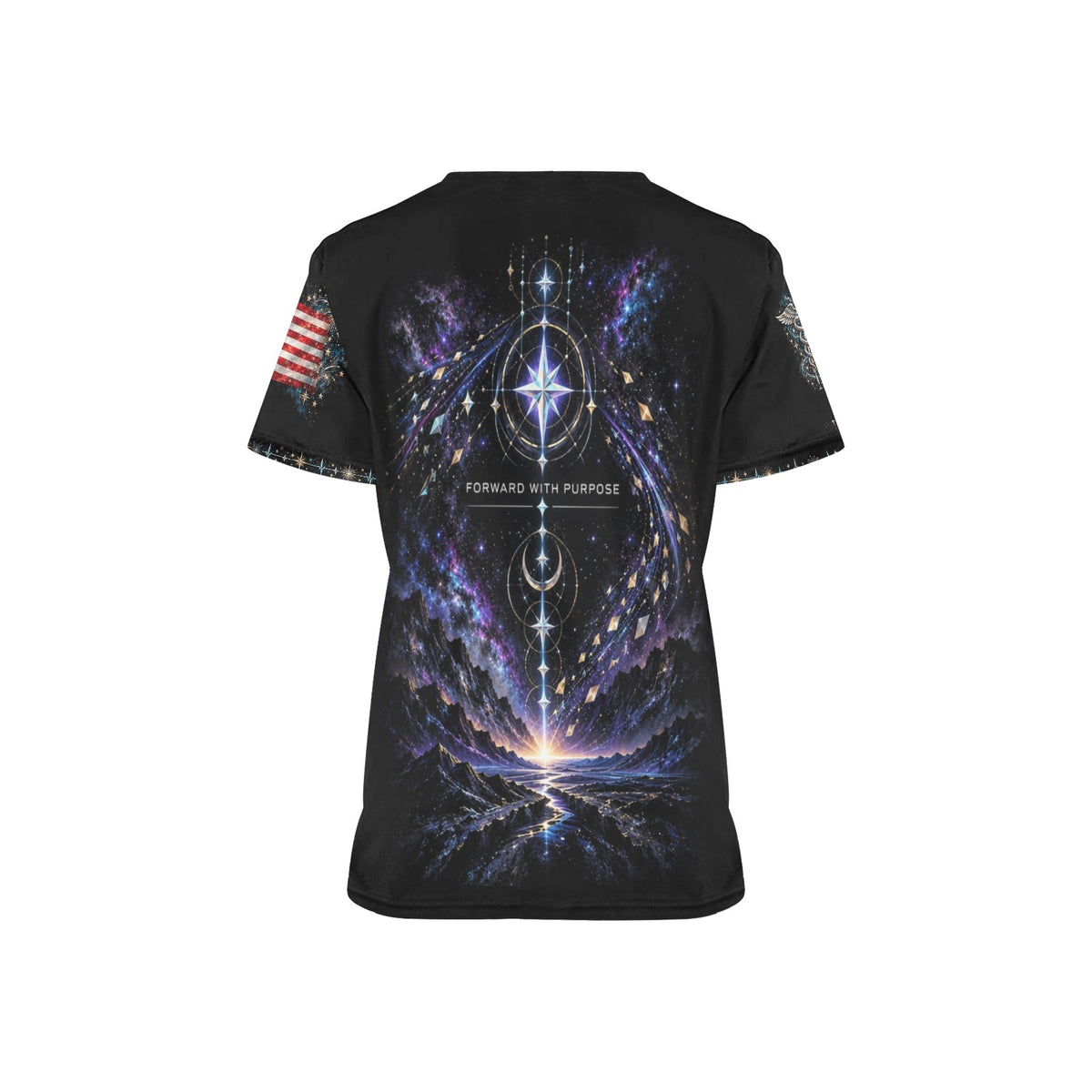 Next Chapter — Space Force New Year's All-Over Print Scrub Top