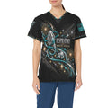 Midnight Resolve — Respiratory New Year's All-Over Print Scrub Top