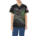 Emerald Resolve — Medical St. Patrick's Day All-Over Print Scrub Top