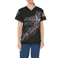 Wings of Renewal — Medical Easter All-Over Print Scrub Top