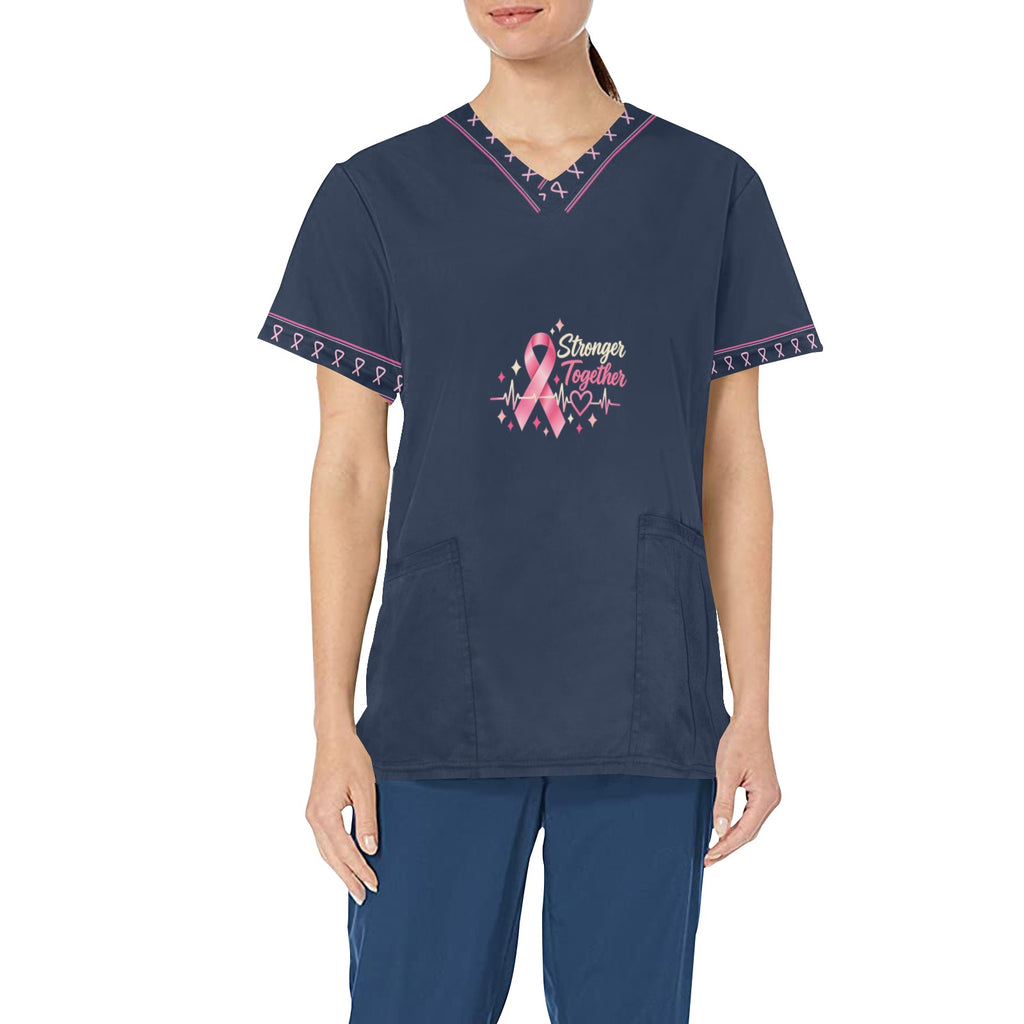 Hope in Bloom — All-Over Print Scrub Top