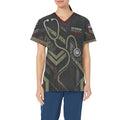 Mission to Care — Veteran Medical All-Over Print Scrub Top