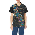 Peacock Shift — Nursing All-Over Print Scrub Top