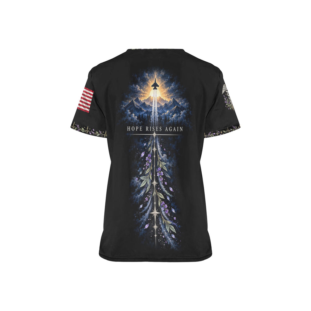 Renewed Resolve — Air Force Easter All-Over Print Scrub Top