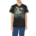 Spring Duty Crew — Respiratory Easter All-Over Print Scrub Top