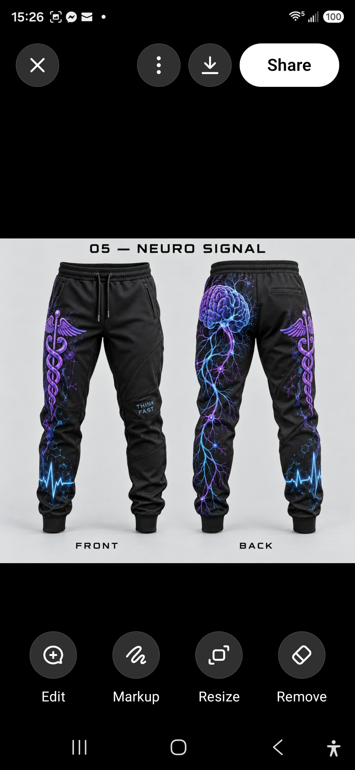 JG05 Neuro Signal joggers concept reference